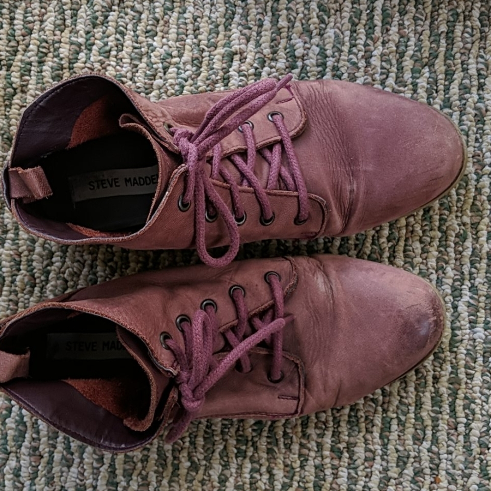 Rustic Leather Steve Madden Boots